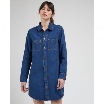 Vestido Unionall shirt dress de algodón con manga larga para mujer