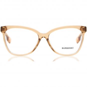 Burberry BE2364F GRACE Asian Fit 3779 Armazones para Mujer Marrones con lentes recetados, ajuste asiático