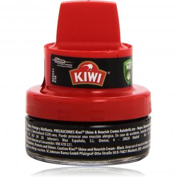 Kiwi - Crema autobrillante para pulido de calzado en lata, Brilla, Nutre y Protege, Negro, 50ml