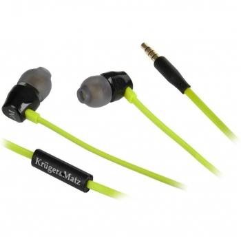 Krüger & Matz kmd10g In-Ear auriculares de oído con micrófono Verde