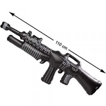 Metralleta Militar Hinchable Negro 110 cm