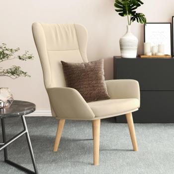 Sillón de relax de tela en color gris claro, gris oscuro y crema - Sillón cómodo para dormitorio y sala, sofá reclinable