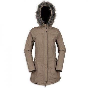 Tatonka Mantel Brenton Coat - Cortavientos para mujer, color beige, talla 46