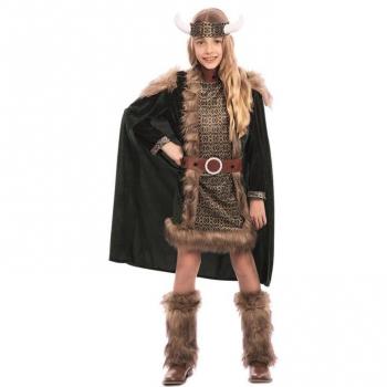 Disfraz de Vikinga Deluxe para niña