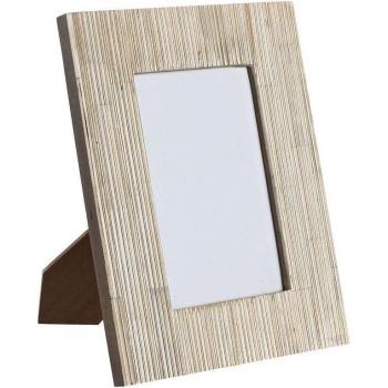 Marco de Fotos DKD Home Decor 17 x 1,8 x 21,5 cm Crema Hueso Resina Colonial