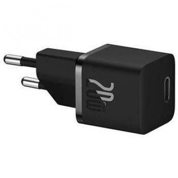 Baseus GaN5 20W Mini Universal Negro Cargador rápido compacto USB-C de carga rápida