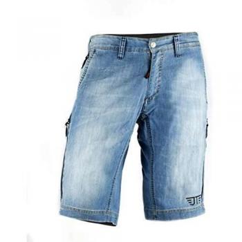 Jeanstrack Heras Jeans Pantalon Corto de Mountain Bike, Unisex Adulto, Sky, L
