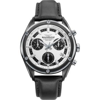 Reloj Sandoz Sportif Cronógrafo Hombre con Correa de Piel