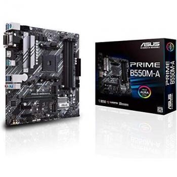 ASUS PRIME B550M-A, AMD AM4, MATX, 128GB DDR4, 4DIMM, D-SUB, DVI-D, HDMI, PCIE