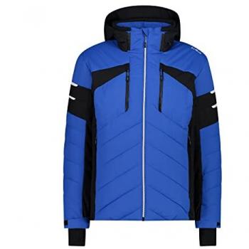 Chaqueta Softshell CMP Titan Ski con capucha desmontable, color azul eléctrico, talla XXL