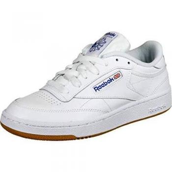 Reebok Club C 85, Zapatillas de Gimnasia Hombre, Blanco INT White Royal Gum, 36 EU