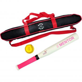 Sure Shot Mentor - Set de béisbol, color rosa