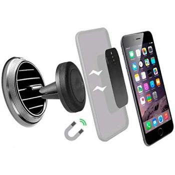 Akashi - Soporte Móvil Coche, Soporte Magnético Rejillas, con Iman para Rejillas Aire Coche Iman para iPhone XS/XS MAX/XR/X 8/8 Plus/7, Galaxy Note9/8/S8/S8, Smartphone, Dispositivo GPS