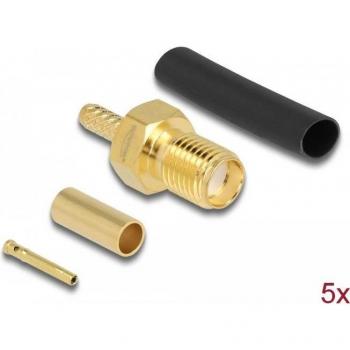 Conector SMA macho para prensar RG-174/RG-316 - 50 Ohm (Delock 90037)