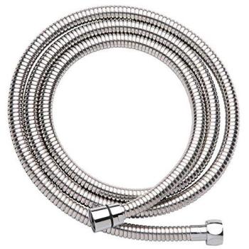 Flexo de ducha universal de acero inoxidable extensible desde 175 a 225 cm. con acabados en cromo brillo. Manguera especialmente reforzada para mayor resistencia. Repuestos originales garantizados