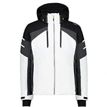 Chaqueta Softshell CMP Titan Ski con capucha desmontable blanca - 4XL