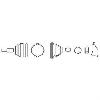 Juego de articulación homocinética exterior SPIDAN 21363