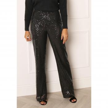 Only Pantalón de vestir de mujer de lentejuelas