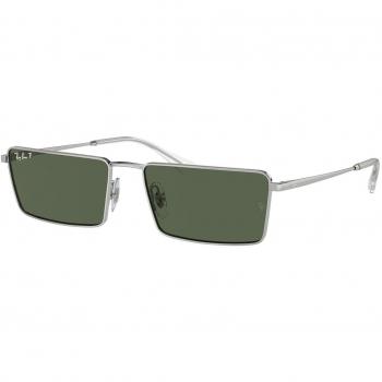 Ray-Ban RB3741 Emy Polarized Sunglasses 003/9A Unisex Silver Size 56