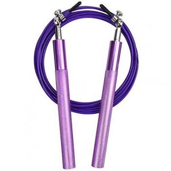 Chstarina Cuerda para Saltar, cuerda saltar crossfit con Ajustable Asa Antideslizante, Comba de Boxeo Speed Rope para Hombre y Mujer, para Fitness Boxeo HIIT