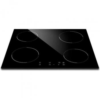 Placa de Inducción 4 zonas 60 cm 6400W Negra Amsta AMPI4Z6400