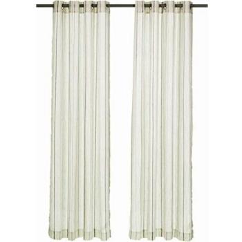 AmazonBasics - Cortinas translúcidas de anillas