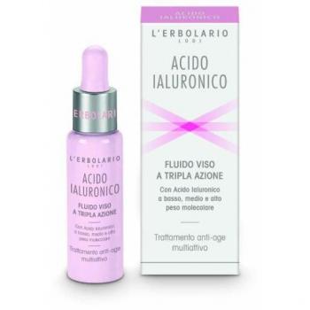 L´ERBOLARIO ácido hialurónico cara Fluid con triple Efecto, 1er Pack