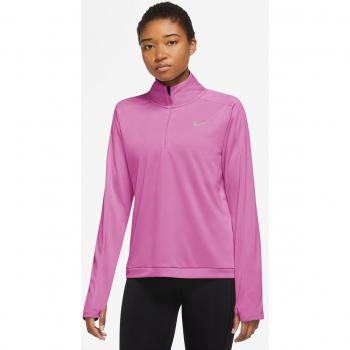 Nike Dri-Fit Pacer 1/4-Zip Camiseta De Manga Larga Mujeres - Rosa