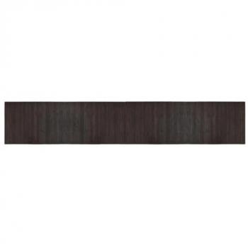 Alfombra rectangular de bambú marrón oscuro 70x400 cm, alfombra de área, alfombra de sala de estar, alfombra de piso