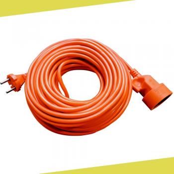 Extensión de Jardín Plastrol 25m 2x1mm 10A 2500W Naranja