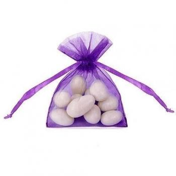 Organza para bodas huéspedes 20unidades Violet 7,5x 10cm