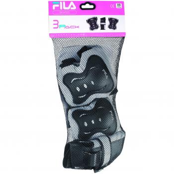 Fila Skates FP Gears Pack de 3 Protecciones, Niñas, Plata / Rosa, XXS