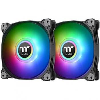 Thermaltake Pure Duo 14 ARGB Sync Radiator Fan 2 Pack Black Fan