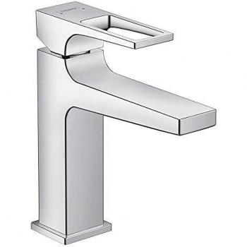 Hansgrohe 74507000 Metropol 110 Grifo de lavabo con vaciador Push-Open, Cromo, 110 mm