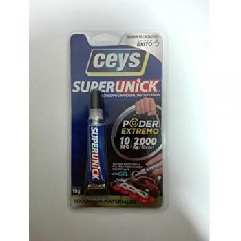 Ceys - Ultraunick - Adhesivo universal instantáneo - Poder extremo - 10 G