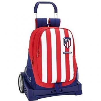 Safta Mochila Espalda Ergonómica de Atlético de Madrid Oficial con Carro Evolution