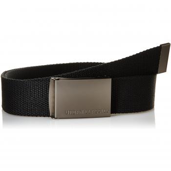 Cinturón Unisex Urban Classics, Correa de Lona sin Agujeros, Hebilla Cuadrada con Logo, Varios Colores, Ajustable para Hombre y Mujer