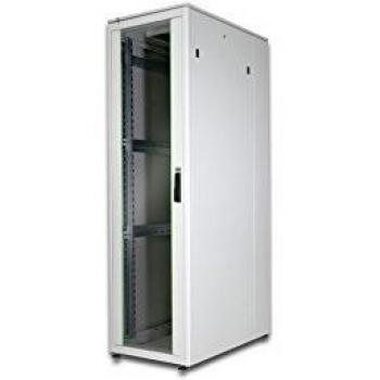 Rack de Red Digitus 42U, 600x1000 mm, con Puerta de Vidrio, Color Gris (RAL 7035)
