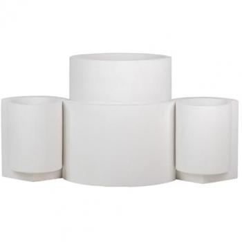 Set de 3 Maceteros de Poliresina 100x47x51 cm - Adda Home