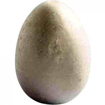 Huevos de poliestireno blancos, 12 cm, paquete de 5 piezas