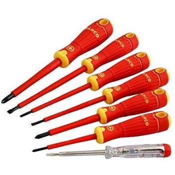 Bahco B220.027 - Juego 7 Bahcofit Aislo Pl/Ph/Tester