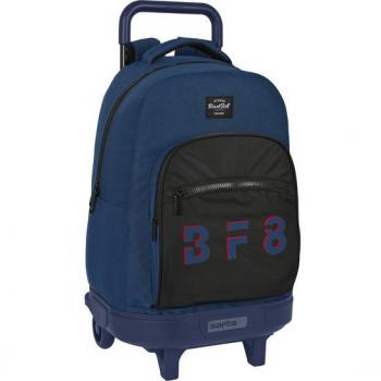 Mochila Escolar Grande con Ruedas BlackFit8 Urban Extensible Recogida de Tirantes - Safta
