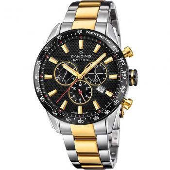 Reloj Candino Gents Sport C4748/4 - Elegante reloj suizo para hombre con caja de acero inoxidable multicolor