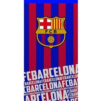 Fc Barcelona Toalla 100% Algodón, Azulgrana 70 x 140 cm