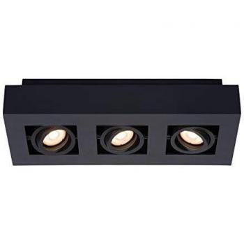 Foco de Techo LED Xirax Dimable 3 Luces GU10 3x5W 2200K/3000K Negro