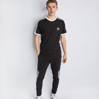 Camiseta de Manga Corta Adidas Adicolor Classics 3 Franjas Negra para Hombre - Talla XS