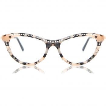 Cat Eye Full Rim Plastic Women's Prescription Glasses - Tortoiseshell, Size 50, Blue Light Block Available, SmartBuy Collection