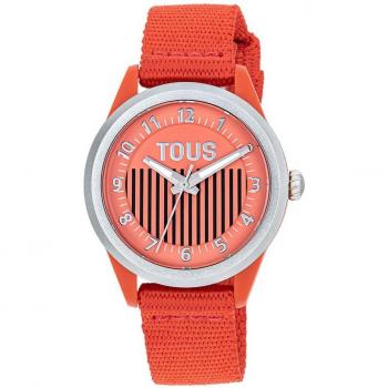 Tous - Reloj de mujer analógico Vibrant Sun en rojo, aluminio y plástico, resistente al agua hasta 3 atmósferas