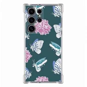 Funda Silicona Antigolpes Diseño Flores para Samsung Galaxy S24 Ultra 5G