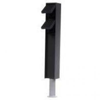 Bega Outdoor Electrical Column with 2 IP44 Socket Outlets, Gray Metal, 500 x 75 x 75 mm
